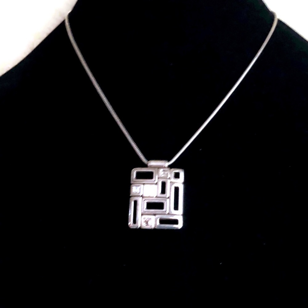Brighton necklace silver coated. 10” adjustable